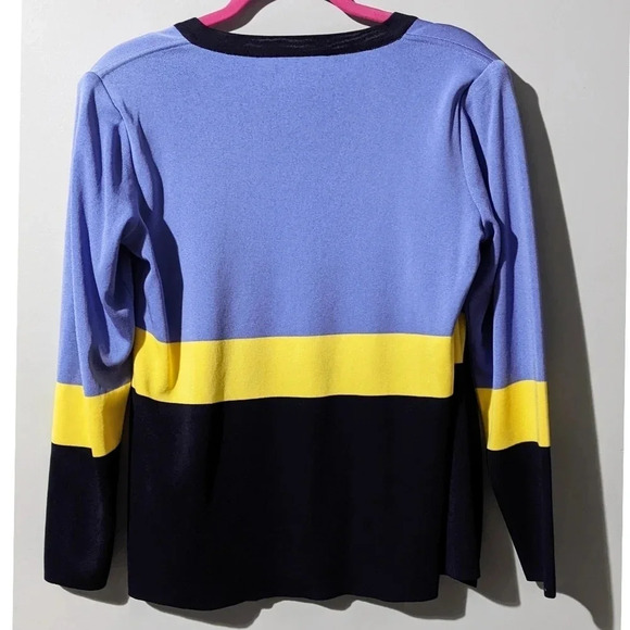 Exclusively Misook Colorblock Cardigan - Picture 6 of 6